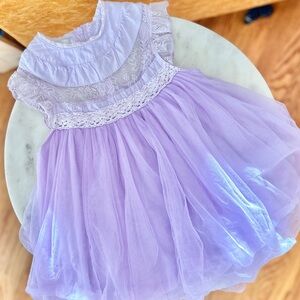 12-18m Trish Scully Tulle Tutu Lace Dress Formal purple